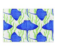 Puzzle per adulti 1000 pezzi paesaggio arte floreale personalizzato divertente puzzle per adulti razze blu pesce alghe verdi elefante bianco regali per feste, 79,5 x 40 cm