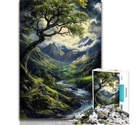 Puzzle per adulti 1000 pezzi Paesaggio bello e vero, aiuta il cervello a esercitare giocattoli avvincenti per coltivare la pazienza, regalo per compleanni 38x26cm
