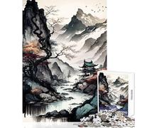 Puzzle per adulti 1000 pezzi Paesaggio cinese Decorazione per la casa Giocattoli Ottimi regali e giocattoli Gioco educativo Ogni pezzo è unico - Dimensioni 38x52cm