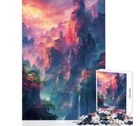 Puzzle per adulti 1000 pezzi paesaggio cinese montagna giocattolo educativo ottimo regalo per giochi educativi allena il tuo cervello e le tue mani dimensioni 50x75cm