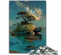 Puzzle per adulti 1000 pezzi Paesaggio dell'isola delle tartarughe Puzzle per adolescenti, antistress Sfida difficile Regali di Babbo Natale segreto (50x75cm)
