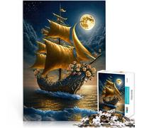 puzzle per adulti 1000 pezzi Paesaggio di barche a vela Fatto di legno Adatto a persone dai 14 anni in su Giocattoli per l'intrattenimento in famiglia Regali di compleanno e regali unici