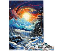 Puzzle per adulti 1000 pezzi Paesaggio di bellezza Difficile e sfida Sollievo dello Stress Soggiorno Uccidere il tempo per adolescenti età 14 anni e oltre 50x70cm