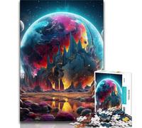 Puzzle per adulti 1000 pezzi Paesaggio fantasy 1000 pezzi per adolescenti antistress Vacanza ammazza tempo Interazione genitore-figlio 38x26cm