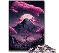 Puzzle per adulti 1000 pezzi Paesaggio giapponese al neon Difficile da completare ma divertente e umoristico compleanni e feste 50x75cm