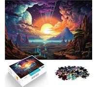 Puzzle per adulti 1000 pezzi Paesaggio Il Puzzle 26 x 38 cm Difficile da completare ma Divertente e Umoristico per adolescenti dai 14 anni e oltre