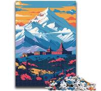 Puzzle per adulti 1000 pezzi Paesaggio montano del Nepal Aiuta il cervello a esercitare Giocattoli avvincenti per coltivare la pazienza Un'opera d'arte (dimensioni 38x26cm)