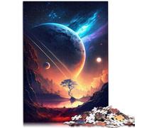 Puzzle per Adulti 1000 pezzi Paesaggio skyline stellato Gioco Familiare per e 19,7 "x 29,5" Aiuta Il Cervello a esercitare Giocattoli avvincenti per coltivare la Pazienza