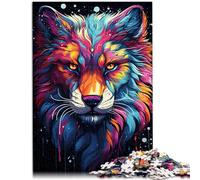 Puzzle per adulti 1000 pezzi PaintingColorWolfArt giocattolo educativo 26 x 38 cm con poster e quiz abbinati