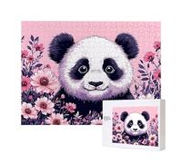 Puzzle per Adulti 1000 Pezzi, Panda Fiori si Incastra Perfettamente Lettere sul Retro Senza Polvere, Idea Regalo per Uomini Donne e Anziani, Puzzle di Legno per la Decore di Interni E-719