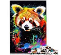 Puzzle per adulti 1000 pezzi Panda Roux colorato Puzzle Puzzle con pezzi completamente incastrati di forme casuali 26x38cm