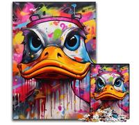 Puzzle per adulti 1000 pezzi Paperella Graffiti Puzzle impossibili per adulti Ideale per divertimento in famiglia, relax e regali per le feste 50x75CM/19,68x29,52 pollici