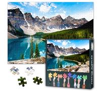 Puzzle per adulti, 1000 pezzi, Parco Nazionale Banff in Canada, Lago Moraine, Giochi di puzzle sofisticati per donne, regalo per la decorazione della casa, dimensioni 70 x 50 cm