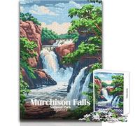 Puzzle per adulti 1000 pezzi Parco nazionale delle cascate Murchison Uganda Giochi rilassanti Vacanza a casa Uccidi il tempo Regali di Babbo Natale segreto Dimensioni 38x52cm