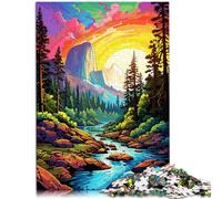 Puzzle per adulti 1000 pezzi Parco Nazionale Yosemite Gioco stimolante Giocattoli Art Deco per la Casa e Adolescente Età 14 Anni e Più 26x38cm