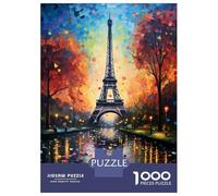 Puzzle Per Adulti 1000 Pezzi Paris Art Eiffel Tower Puzzle Per Adolescenti Giochi Rilassanti Un'opera D'arte Regali Unici Per Compleanno E Natale 70x50cm/1000pcs