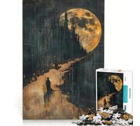 Puzzle per adulti 1000 pezzi Passeggiando al chiaro di luna Giochi divertenti Rilassanti e stimolanti per l'intelletto Migliora l'amore tra le coppie 38x26cm