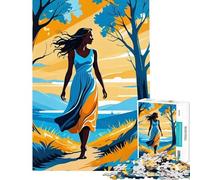 Puzzle per adulti 1000 pezzi Passeggiata pomeridiana al sole Puzzle da 1000 pezzi Decorazione per la casa Giocattolo Arte da parete Regalo di Natale Compleanno (50x75cm)