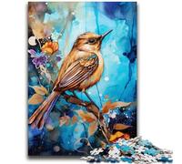 Puzzle per adulti 1000 pezzi Passero sull'albero Aiuta il cervello a esercitare Giocattoli avvincenti per coltivare la pazienza Un'opera d'arte 38x26cm