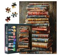 Puzzle per adulti, 1000 pezzi, per adulti, vintage, 70 x 50 cm, puzzle per donne, decorazione della casa, regalo di compleanno (Library Series)