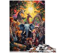 Puzzle per adulti, 1000 pezzi, per feste di animali, puzzle impossibile, 26 x 38 cm, divertente per la casa, regalo di compleanno, regalo di viaggio