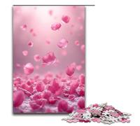 Puzzle per adulti 1000 pezzi Petali rosa e bianchi che cadono come neve Puzzle Giochi Giocattoli Regalo Adatto per la decorazione del desktop 1000 pezzi (75x50 cm)
