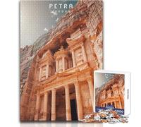 Puzzle per adulti 1000 pezzi Petra la città perduta Gioco educativo per famiglie Decorazione perfetta Opera d'arte Regalo Dimensioni 50x75cm