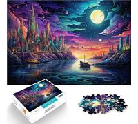 Puzzle per adulti 1000 pezzi pianeta città sollievo stress sollievo stress Staycation Kill time Adatto per adolescenti 14 anni e fino 50 x 75 cm