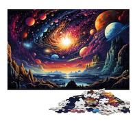 Puzzle per adulti 1000 pezzi Pianeta colorato Decorazione per la casa Puzzle Regali di Natale 1000 pezzi (38x26 cm)