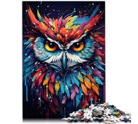 Puzzle per adulti 1000 pezzi pianeta gufo difficile e impegnativo 26 x 38 cm gioco impegnativo e gioco di famiglia per adolescenti dai 14 anni in su