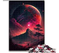 Puzzle per adulti 1000 pezzi Pianeta Montagne colorate in legno, gioco interattivo per famiglie, adatto per età 14+ 50x75cm per gioco interattivo per famiglie