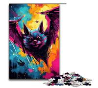 Puzzle per adulti 1000 pezzi Pipistrello di SplattersMolte nuvole colorate spesse ai lati Puzzle Giochi Giocattoli Regalo Adatto per la decorazione della scrivania 75x50cm