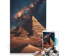 Puzzle per adulti 1000 pezzi Piramidi egizie notturne, giocattolo educativo, passatempo ideale per le vacanze a casa, regali di Natale e compleanno 50x75cm