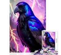 Puzzle per adulti 1000 pezzi Pitch Black Raven Giocattoli antistress Regalo per compleanni Gioco impossibile Migliora l'amore tra coppie Dimensioni 38x52cm