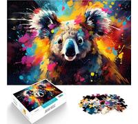 Puzzle per adulti, 1000 pezzi, pittura koala, gioco sofisticato, decorazione per la casa, adatto per adolescenti dai 14 anni in su, 26 x 38 cm