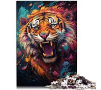 Puzzle per adulti, 1000 pezzi, pittura maestosa Tigre Relax Games, ideale come regalo per tutta la famiglia, 26 x 38 cm