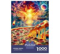 Puzzle Per Adulti 1000 Pezzi - Pizza Difficile | Gioco Relax Anti-Stress Con Stampa Nitida | Decorazione Unica Per Appassionati 52x38cm/1000pcs