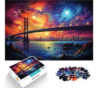Puzzle per Adulti 1000 pezzi Ponte del Golden Gate Colorato Gioco Stimolante Analisi e Logica per Adolescenti dai 14 Anni e oltre 26x38cm