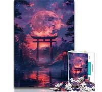 Puzzle per adulti 1000 pezzi Portale Torii giapponese Puzzle per adulti antistress Sfida difficile Arredamento e regali unici per la casa 26x38cm
