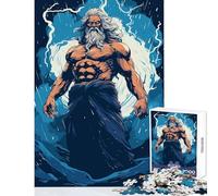 Puzzle per adulti 1000 pezzi Poseidone Nettuno Dio Giocattoli antistress Regali di Babbo Natale segreto Giochi educativi Aiuta il cervello a esercitare Dimensioni 38x52cm