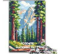 Puzzle per adulti 1000 pezzi Poster del Parco nazionale di Yosemite Difficile da completare ma divertente e umoristico Regalo di compleanno unico (38x52cm) 1000 pezzi