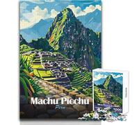 Puzzle per adulti, 1000 pezzi, poster di viaggio Machu Picchu, Perù, giochi rilassanti, vacanze a casa, regali di Babbo Natale segreto, dimensioni 38x26cm