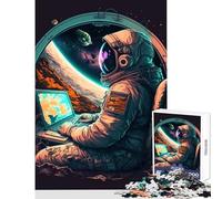 Puzzle per adulti 1000 pezzi Programmatore nello spazio Decorazione per la casa Giocattoli Regali di compleanno Giochi rilassanti Collezione di artisti Belle arti Dimensioni 38x52cm