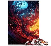 Puzzle per adulti, 1000 pezzi, psichedelico, strano puzzle artistico, 26 x 38 cm, gioco educativo per compleanno, Natale