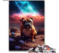 Puzzle per adulti, 1000 pezzi Pug on Mars, puzzle in cartone per adulti, dimensioni 26x38cm, attività per la famiglia, rompicapo, decorazioni per la casa, regalo per le feste.
