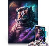 Puzzle per adulti 1000 pezzi Puzzle Astronauta Tigre Puzzle per 26x38cm Migliorare l'amore tra le coppie per e adolescente 14 anni e più