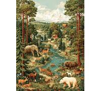 Puzzle per Adulti 1000 Pezzi, Puzzle Classici, Illustrazioni della Collezione Wildlife - Rinoceronti, Balene, Tigri, Leoni, Giochi Rilassamento e Intelligence, Regalo per Amore e Amico (B, 1000 PCS)
