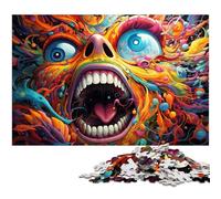 Puzzle per adulti 1000 pezzi Puzzle colorati di mostri al neon per adulti Puzzle di carta Ottimi regali per Natale 1000 pezzi (38x26 cm)