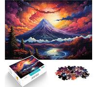 Puzzle per adulti 1000 pezzi Puzzle colorato del Monte Fuji fai da te con pezzi di forme casuali completamente incastrabili per adolescenti dai 14 anni e oltre 26 x 38 cm