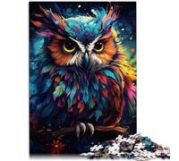 Puzzle per adulti, 1000 pezzi, puzzle con gufi per tutta la famiglia, aiuta il cervello ad allenare i giocattoli che creano dipendenza e promuovere la pazienza, 26 x 38 cm